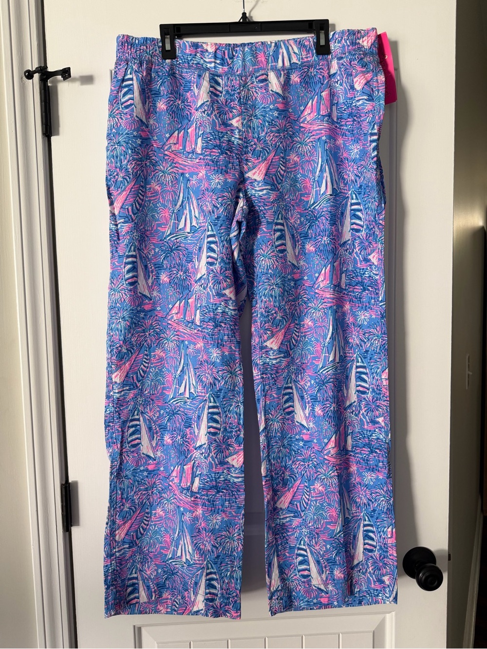 NWT Lilly Pulitzer Deri Linen Palazzo Pants size XL - original retail $138